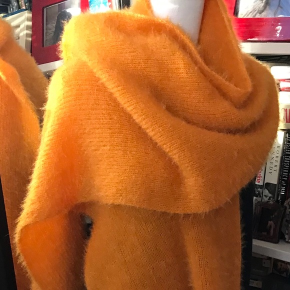 Zara Bright Yellow Scarf - Picture 3 of 8